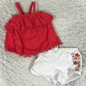 Jessica Simpson baby girl tropical 2-piece set❤️